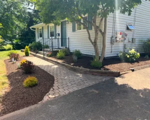 Front yard Landscaping Project In Middletown Connecticut